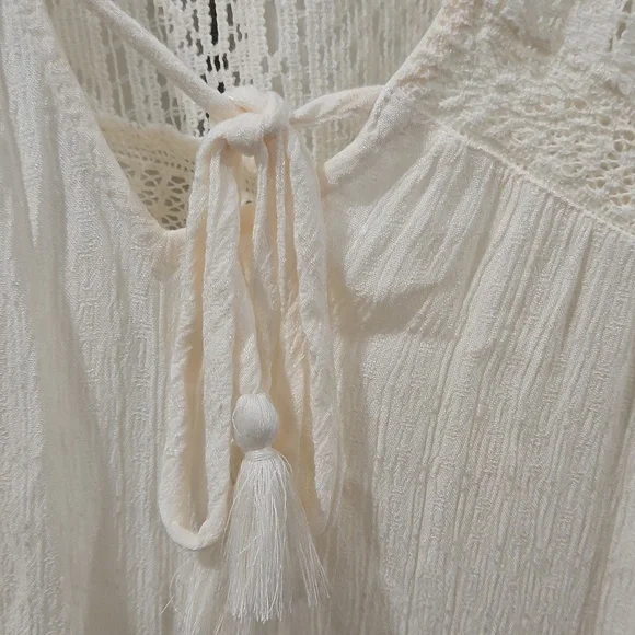 American Eagle Outfitters Cream Lace Tunic - Picture 8 of 11